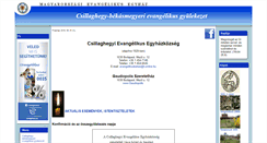 Desktop Screenshot of evangelikusbekas.lutheran.hu
