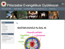 Tablet Screenshot of piliscsaba.lutheran.hu
